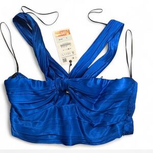 Zara blue top